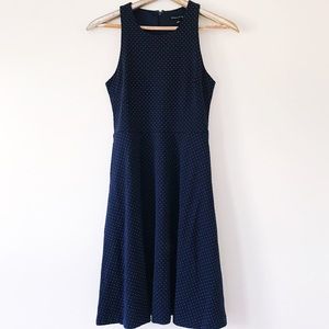 Banana Republic Blue White Polka Dot Swing Dress 4